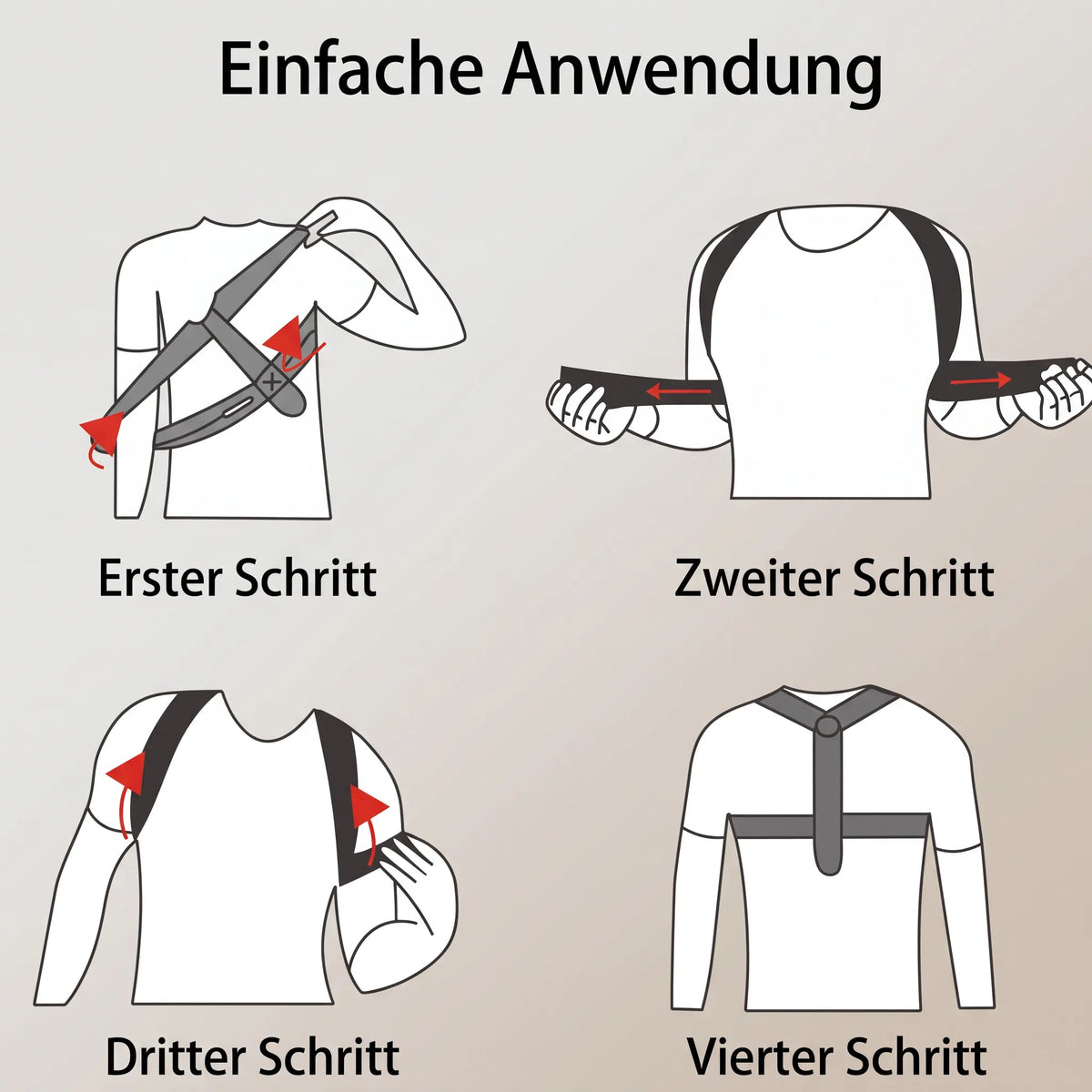 Haltungskorrektur für Rücken und Schultern